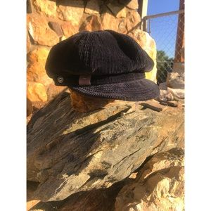 Element, Black corduroy,  newsboy cap